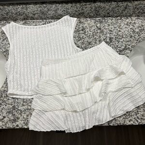 Forever 21 skort and cropped tank top set